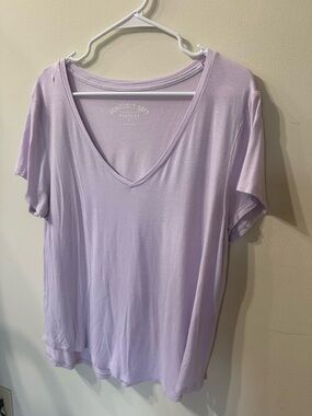 Aeropostale Seriously Soft Perfect V Tee - Lavender